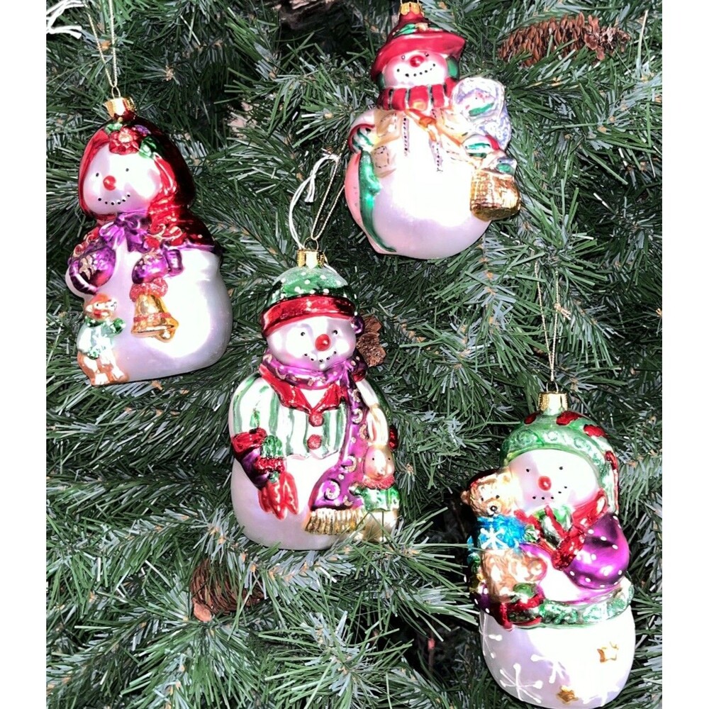Set Of 3 BK Snowmen